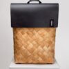 Handcrafted Woven Backpack with Premium Leather Flap
