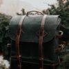 Premium Rustic Canvas & Leather Travel Backpack