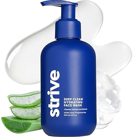 Men's Face Wash - Deep Cleans Pores, Exfoliates & Brightens - Refreshing Aloe Vera