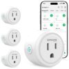GHome Smart Plug, WiFi Smart Plugs Work with Alexa and Google Home, Smart Outlet Timer with APP Remote Control, 2.4GHz Wi-Fi Only, No Hub Required, ETL FCC Listed