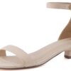 Solo Women’s Kitten Heel Dress Sandal – 1 Band Ankle Strap Heel with Cushioned Footbed
