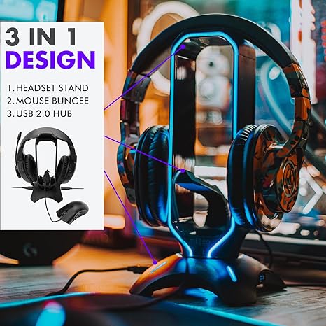 RGB Gaming Headphone Stand