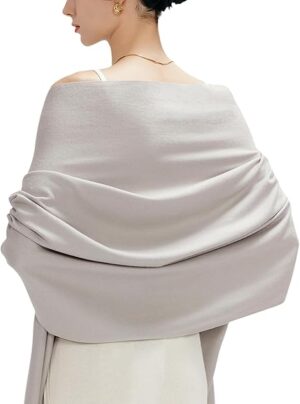 Pashmina Shawl for Women – Soft Lightweight Wrap for Wedding, Travel, Evening, Party – Elegant Scarf for All Seasons