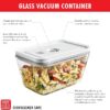 ZWILLING Fresh & Save Vacuum Sealer Machine Starter Set with Airtight Food Storage Container Glass, Sous Vide Bags, Meal Prep