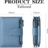Small Wallet Women RFID Blocking Soft Leather Bifold Compact Card Holder Wallet for Women