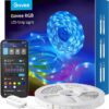Govee Smart RGB LED Strip Lights, 16.4ft WiFi LED Strip Lighting Work with Alexa and Google Assistant, 16 Million Colors with App Control and Music Sync LED Lights for Bedroom, Home Decor