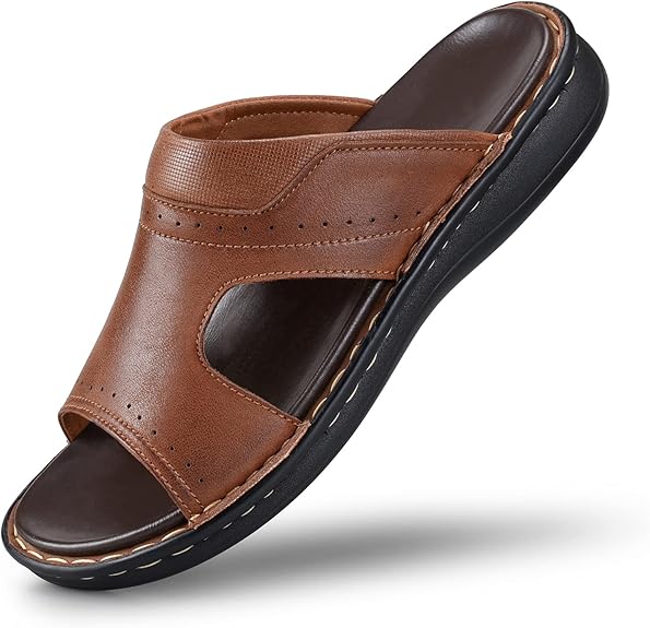 Men’s PU Leather Sandals – Summer Wear