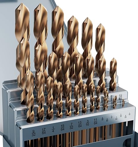 Stainless Steel Drill Bit Set 13-Piece