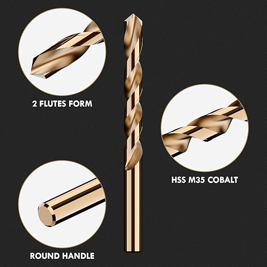 Stainless Steel Drill Bit Set 13-Piece