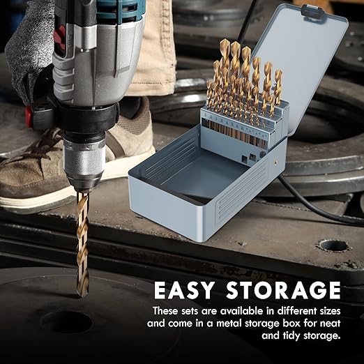 Stainless Steel Drill Bit Set 13-Piece