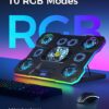 Laptop Cooling Pad RGB 5-Fan