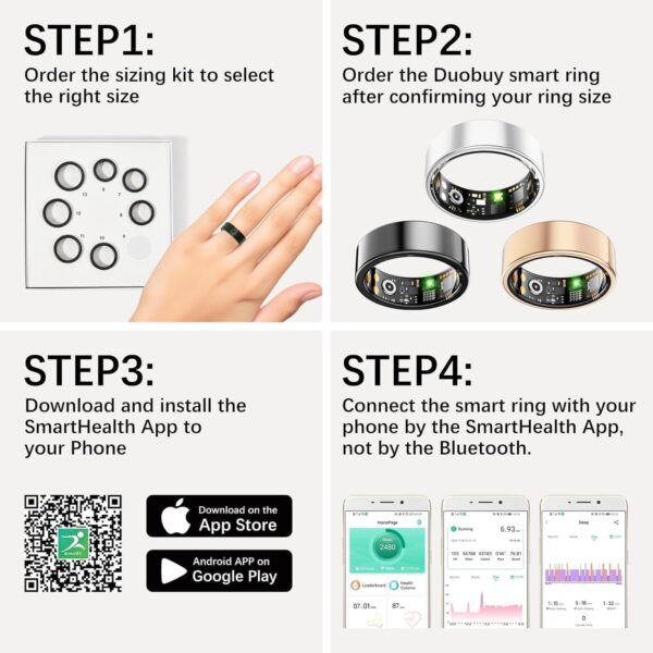 Smart Ring Lite – Activity & Sleep Tracking