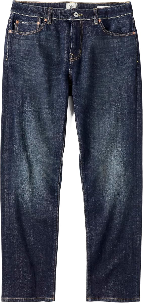 Stretch Selvedge Denim Jeans for Men - 11.7 oz Mens Jeans with 1% Stretch, Copper Rivets- Year-Round Men Jeans