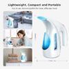 HiLIFE Steamer for Clothes, Portable Handheld Design, 240ml Big Capacity, 700W, Strong Penetrating Steam, Removes Wrinkle, for Home, Office(ONLY FOR 120V) (Blue)