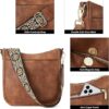 Crossbody Bags for Women Trendy Vegan Leather Hobo Purses Shoulder Handbags With Wide Shoulder Strap
