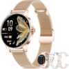 Smart Watch for Women – Rose Gold Mesh Strap