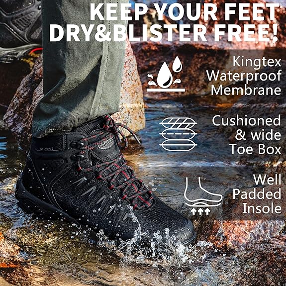 Men’s Outdoor Hiking Boots – Durable Grip