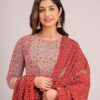 Printed Indian Kurti Pant & Dupatta Set for Women Kurta Kurtis Set Tunic For Women
