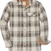 Mens Flannel Shirts Long Sleeve Flannel Shirt for Men Casual Button Down Brushed 100% Cotton Shirt