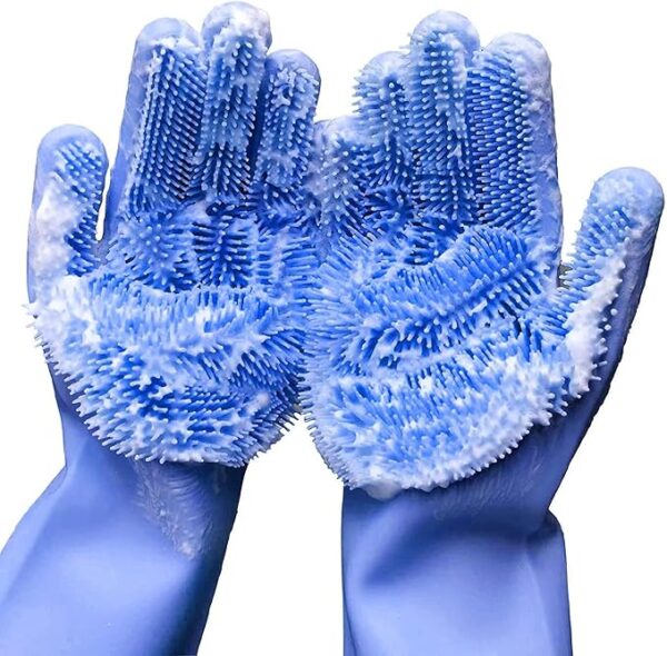 Magic Silicone Scrubber Gloves for Washing