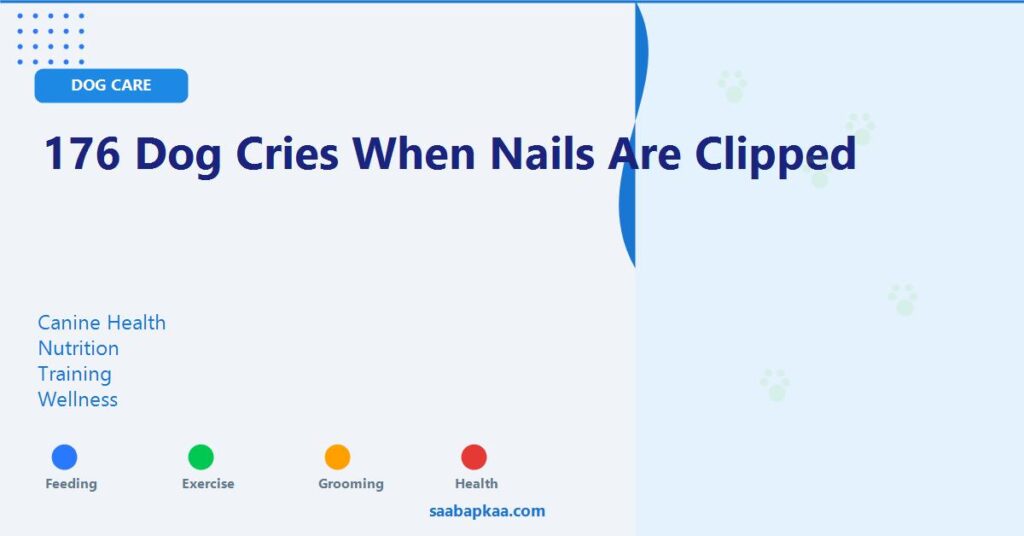 176 Dog Cries when Nails Are Clipped - saabapkaa.com