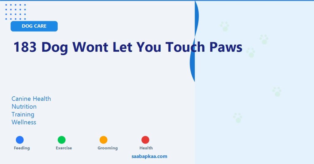 183 Dog Wont Let You Touch Paws - saabapkaa.com